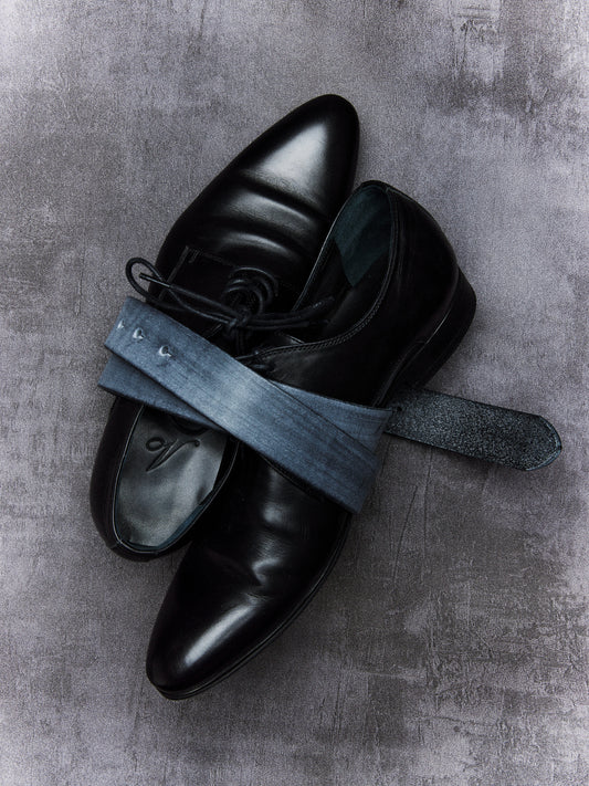 VOWPROGRESS Italian Calfskin Wrinkle Derby Shoes
