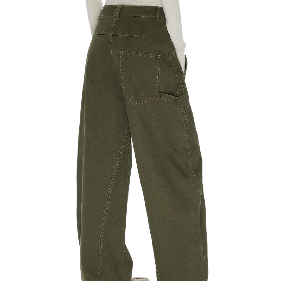 Asymmetrical Pocket Tapered Cargo Pants - view 4