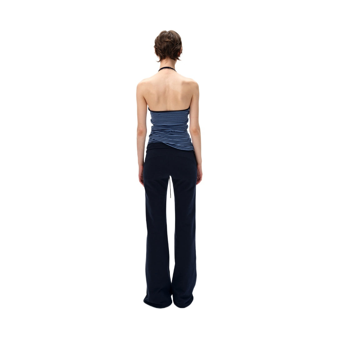 Áo Tank Top Cổ Yếm Kẻ Sọc Mỏng