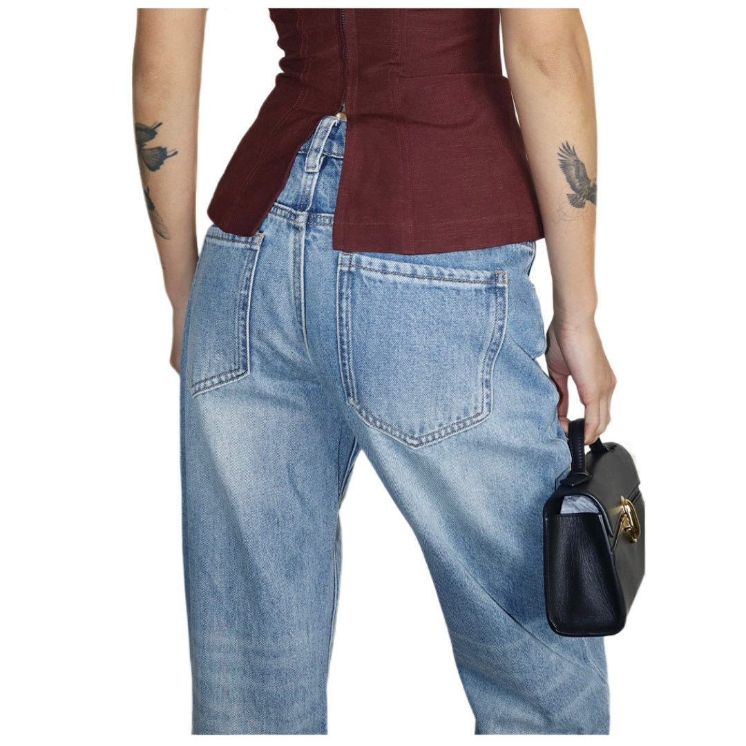 Casual Straight Leg Jeans