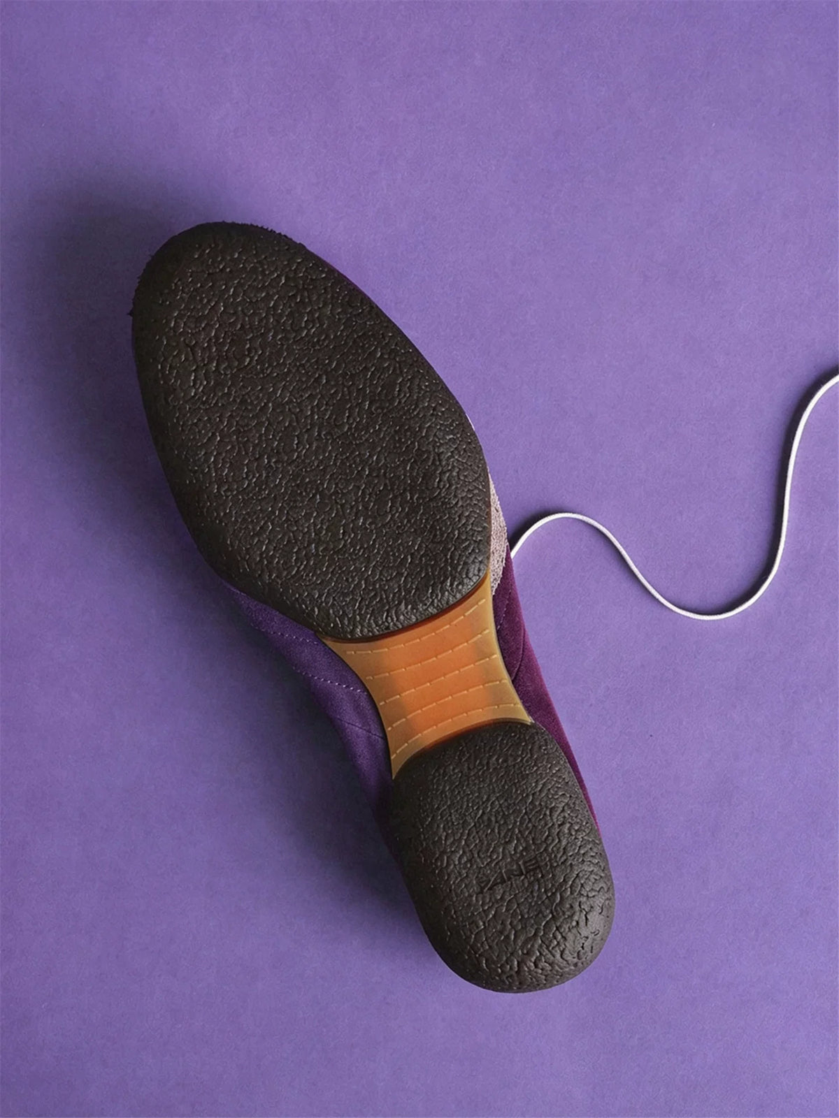 Imperial Purple Mismatched Ballet Trainer Sneakers