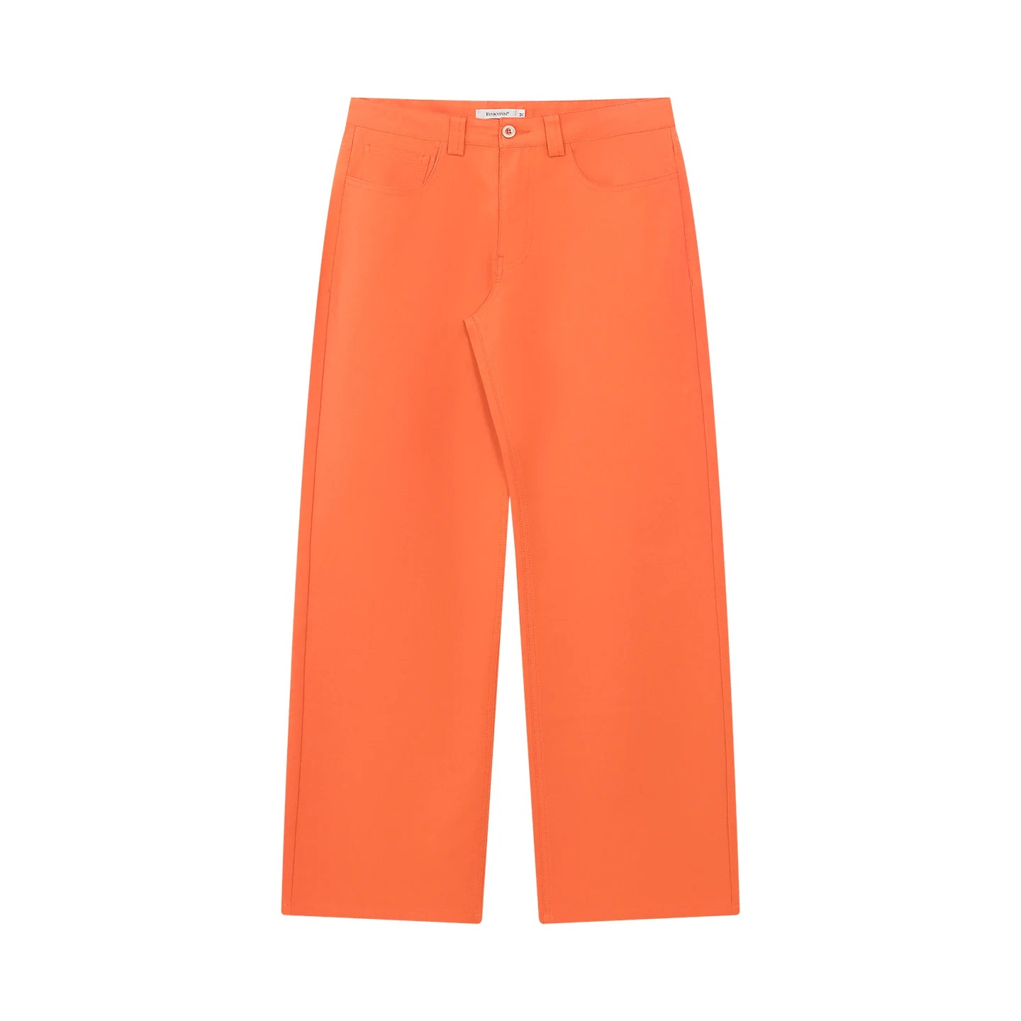 Black Horse Print Mid-Low Rise Straight-Leg Pants