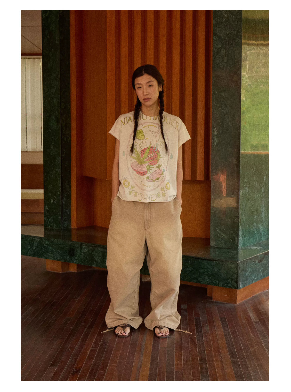 Washed Balloon Pocket Cargo Pants