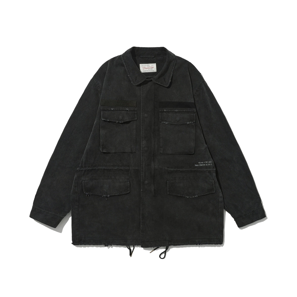 Washed Four Pocket Field Jacket in sage green