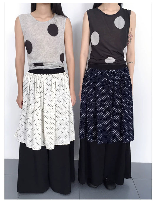 Polka Dot Wide-Leg Pants - view 2