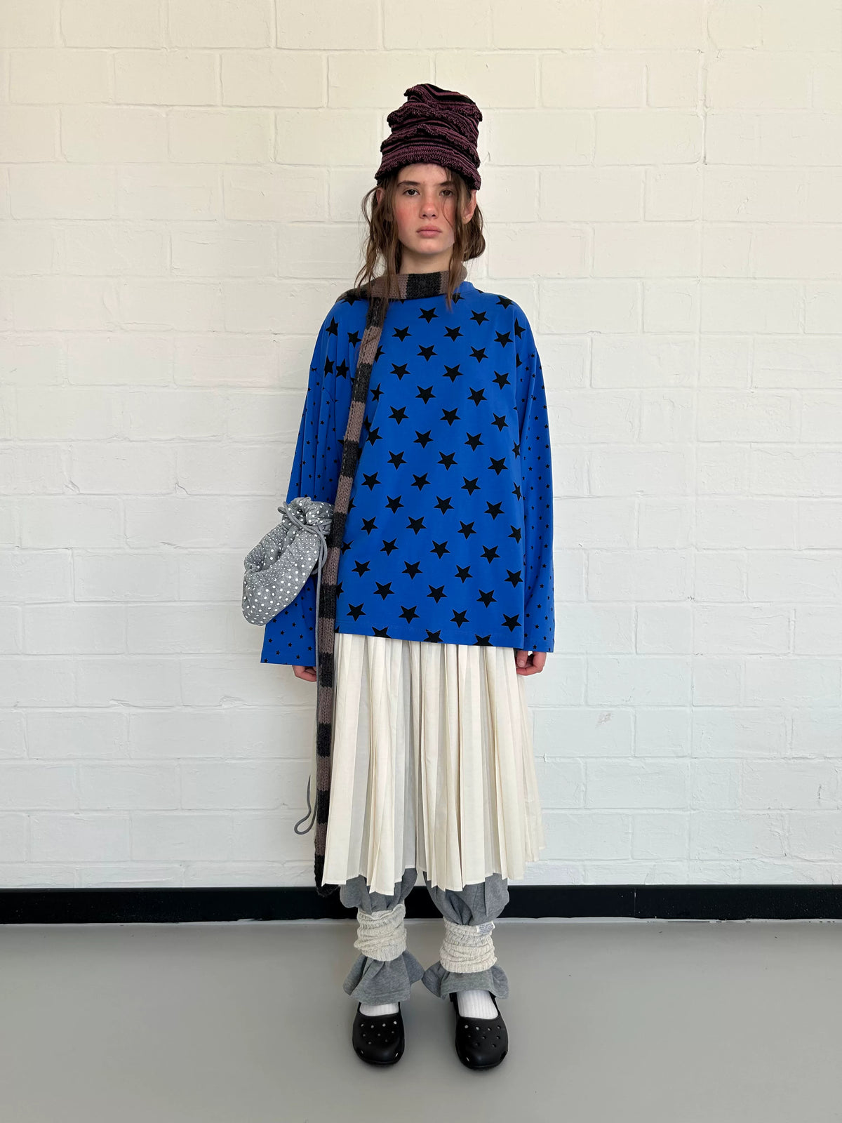 All-Over Star Print Relaxed Sweatshirt
