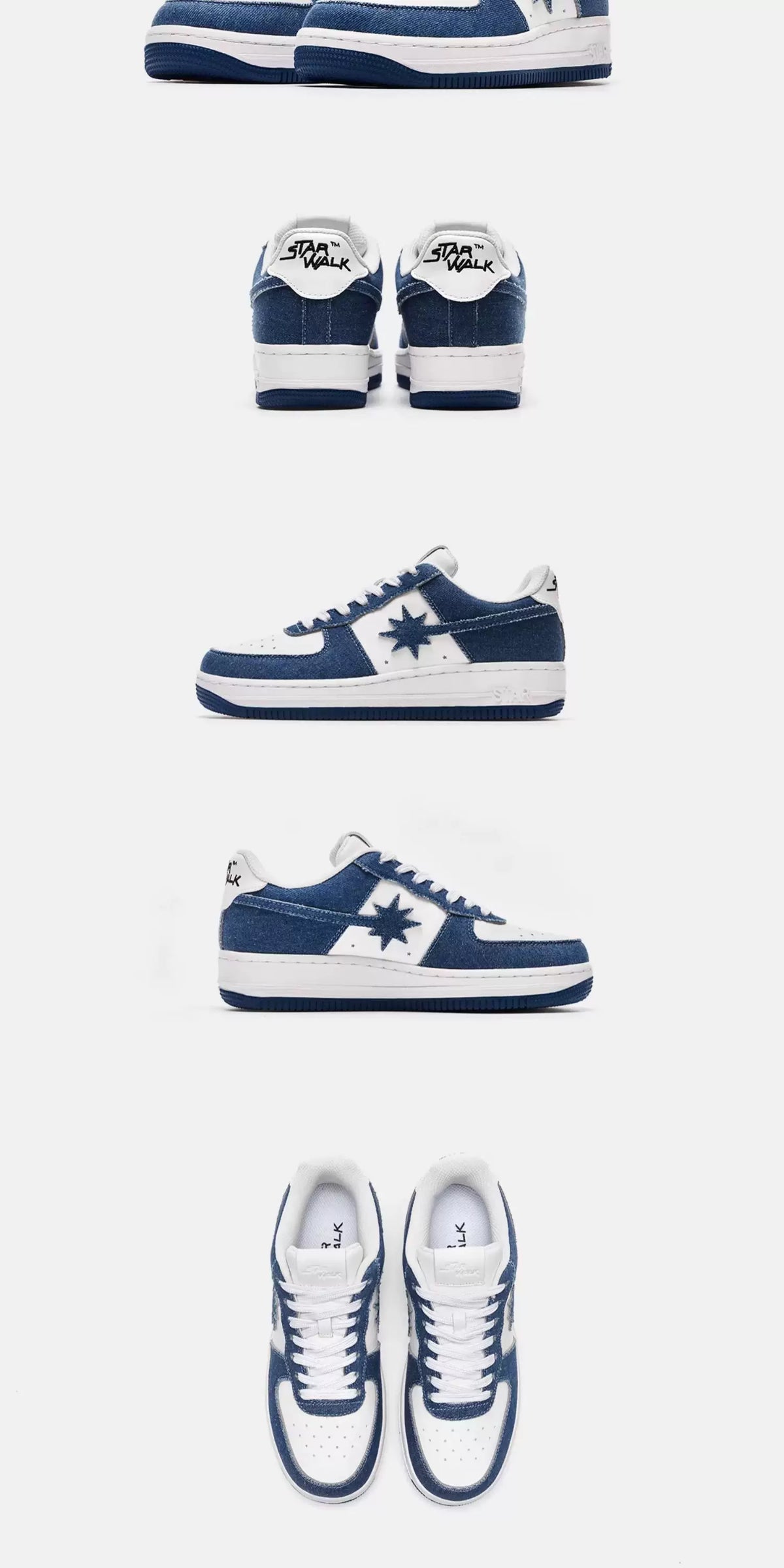 denim-blue meteor skate shoes