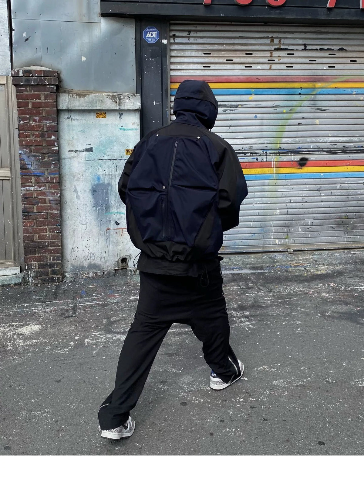 Color Block Hooded Utility Jacket product photo