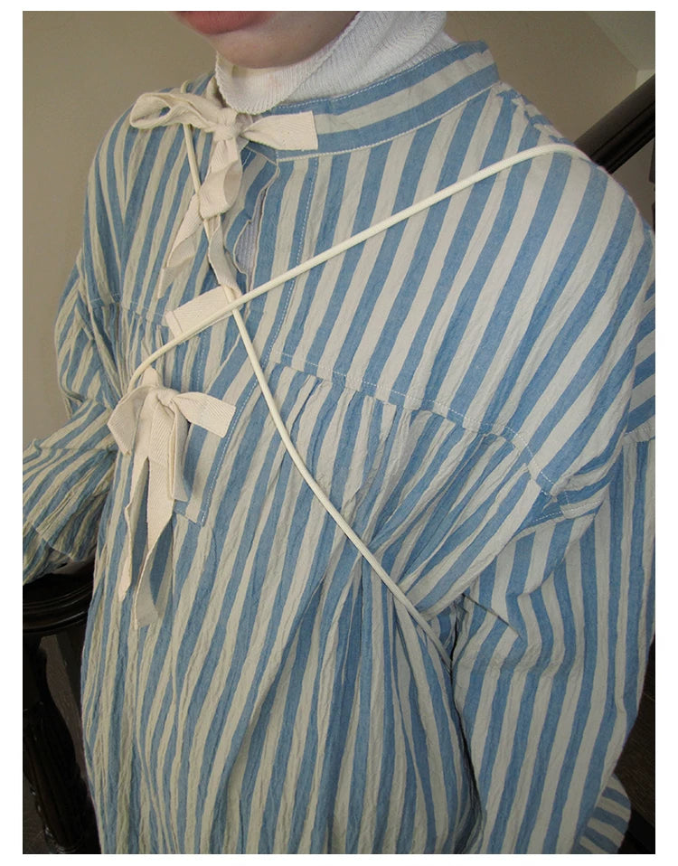 Relaxed Stripe Shirt Dress - view 7