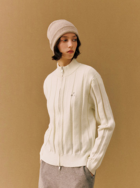 FPA Ribbed Knit Zip Jacket