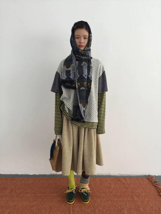 Layered Stripe Long-Sleeve Tee - view 2