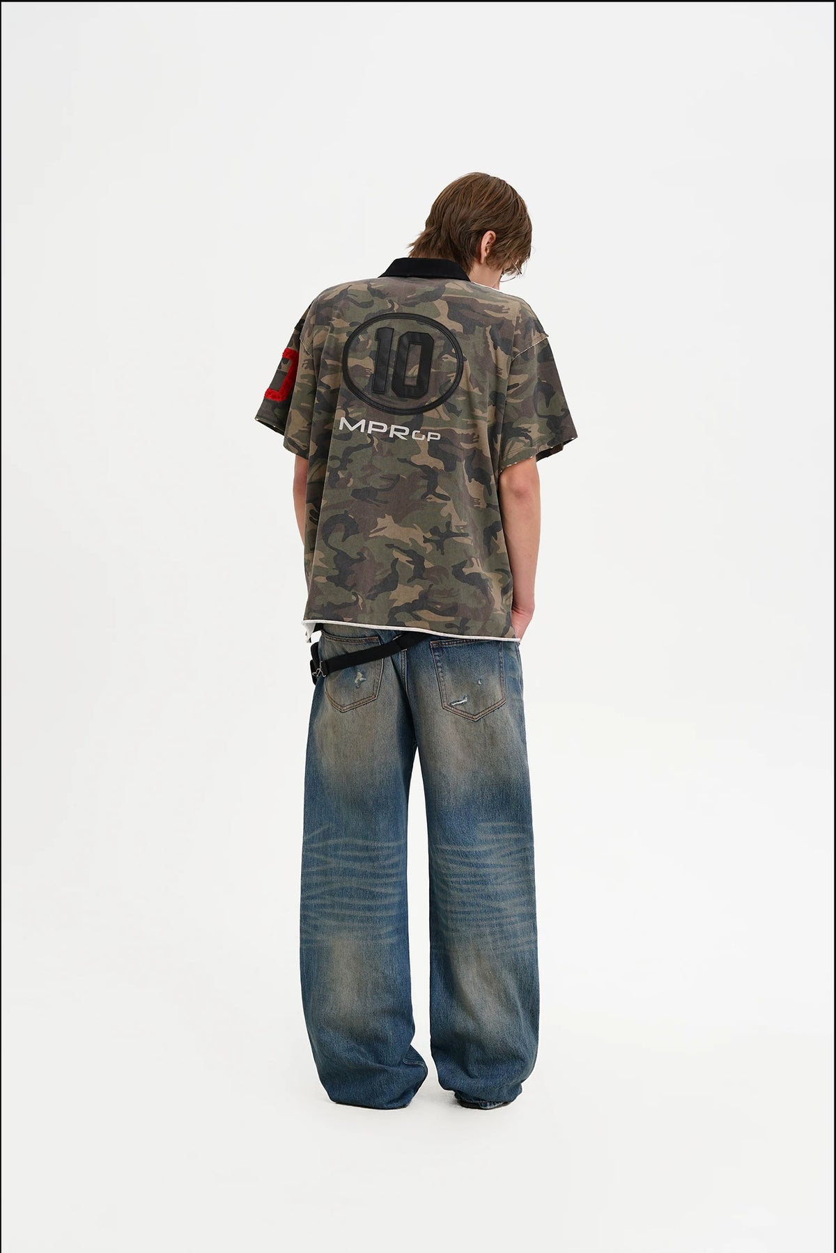 MASONPRINCE Camo Racing Graphic Polo