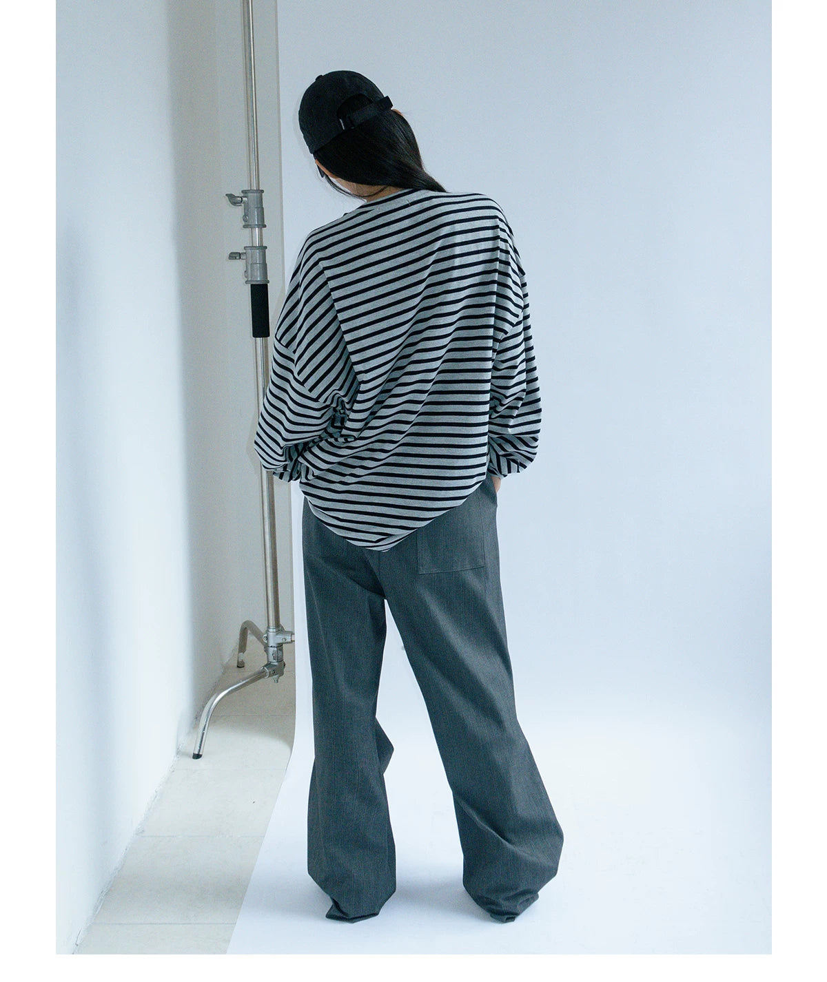 Hand Drawn Print Wide Leg Trousers