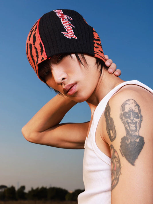 VOWPROGRESS Racing Embroidered Knit Beanie
