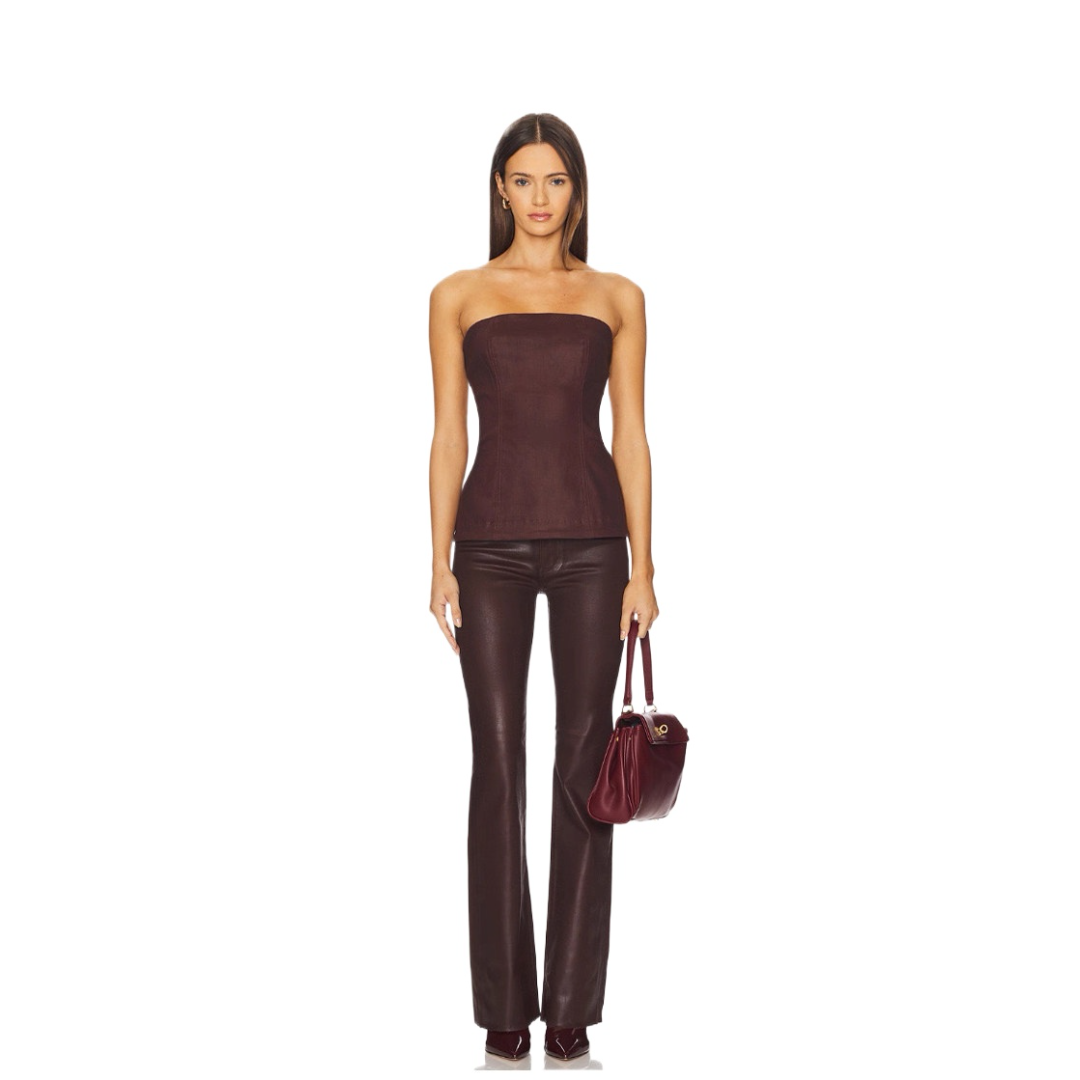 Slim Fit Leather Pants