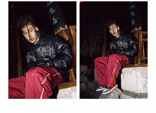 Logo Patch Hooded Puffer Jacket - view 2