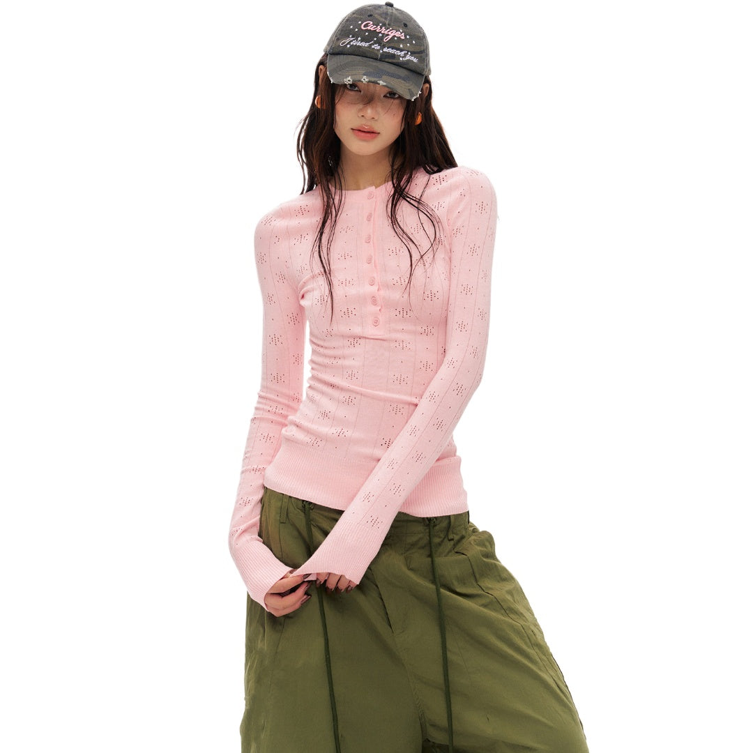 Cutout Knit Top