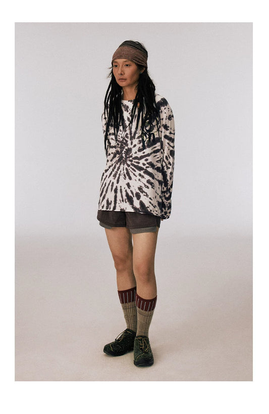 Moss Green Lace-Up Sneakers — worn by a model
