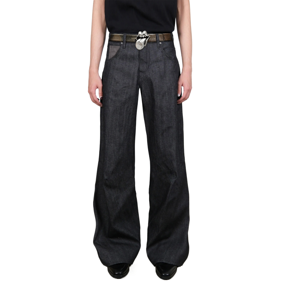 Flared Denim Pants