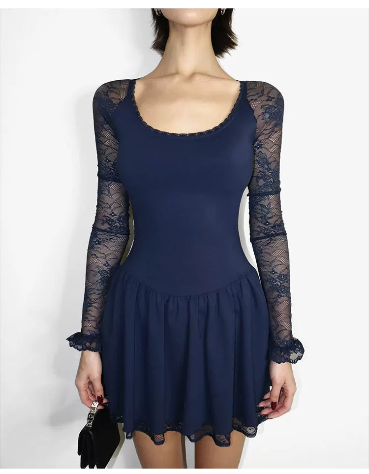 Lace Waistband Dress