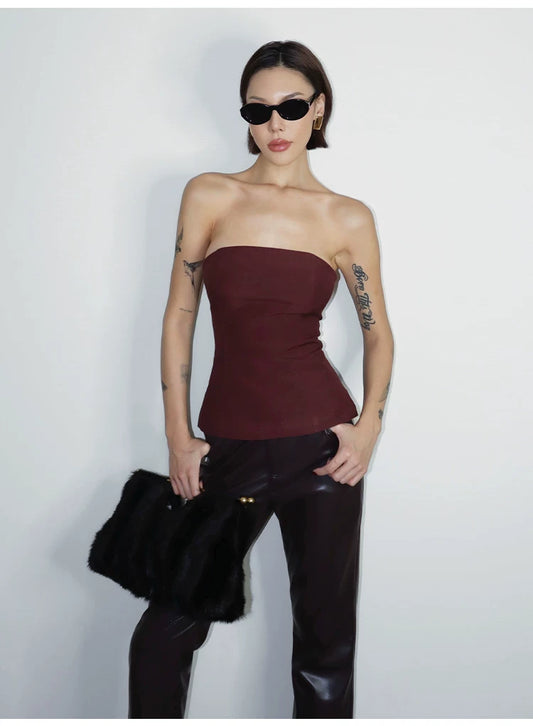 Slim Fit Leather Pants