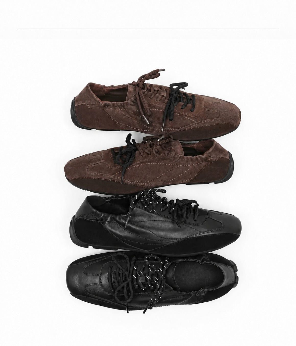 Men's Square Toe German Trainer Sneakers - view 7