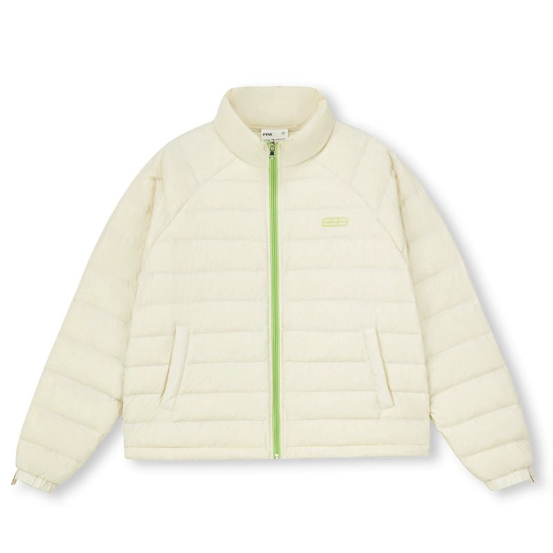 Men's women's 3-in-1 explorer jacket - Light peach color waterproof shell with removable down puffer versatile outdoor