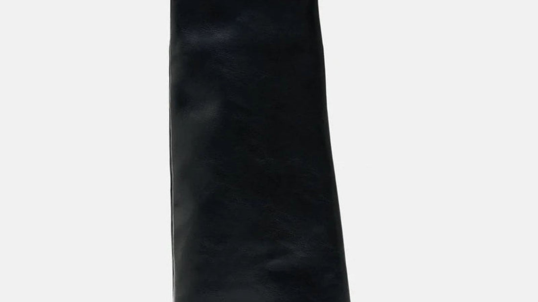 Women’s Square Toe Wide-Shaft Block Heel Knee-High Boots — cold-weather shoes