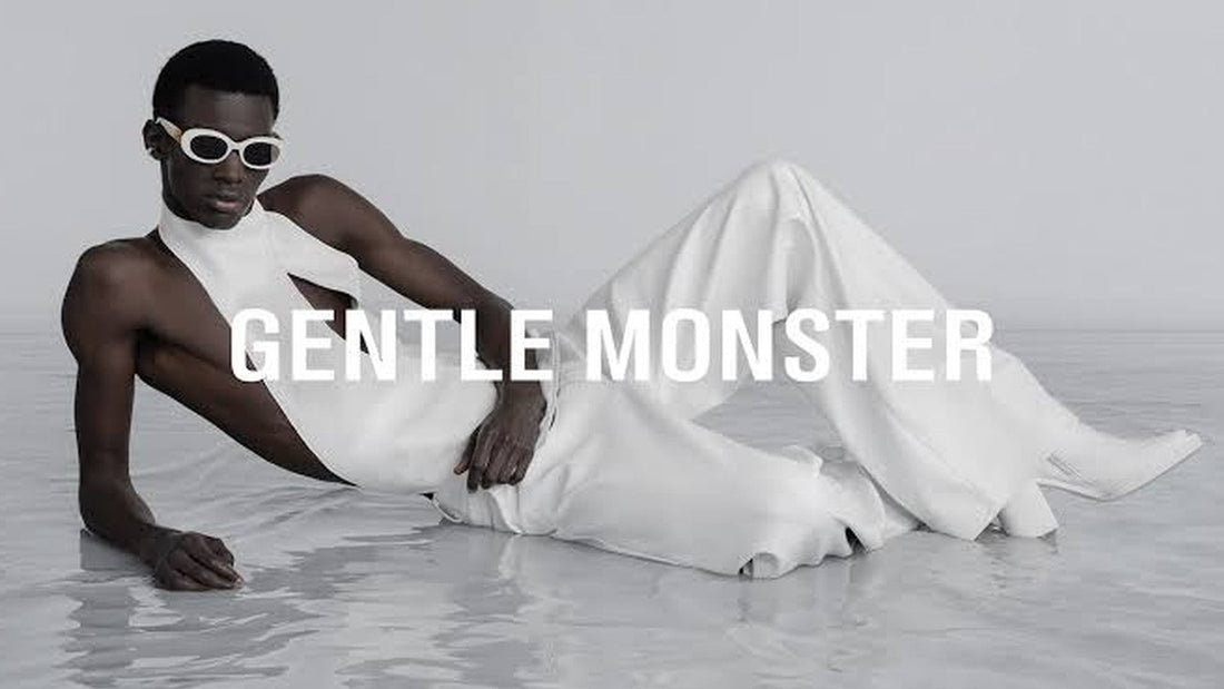 Gentle Monster campaign look with white sunglasses — cover provided for EastLyst