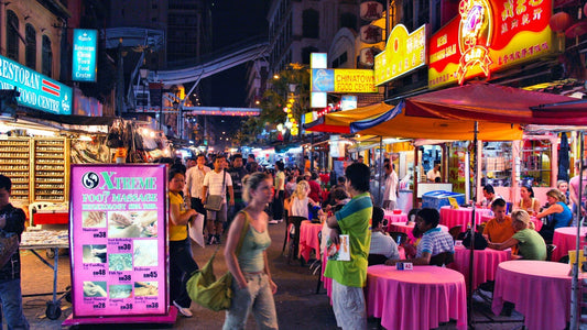 Kuala Lumpur Chinatown night on Jalan Hang Lekir