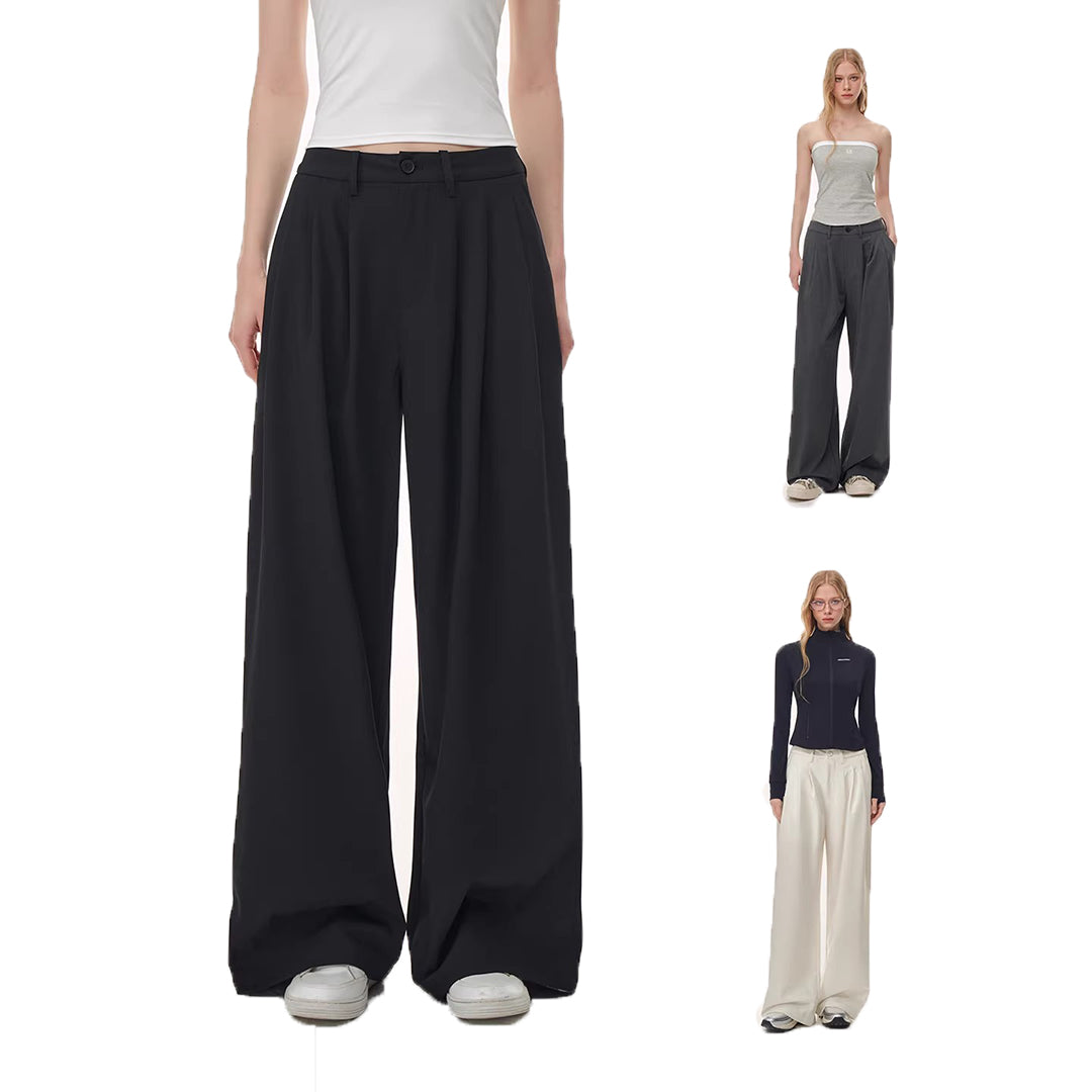 Tailored Pleated Wide-Leg Trousers - view 3