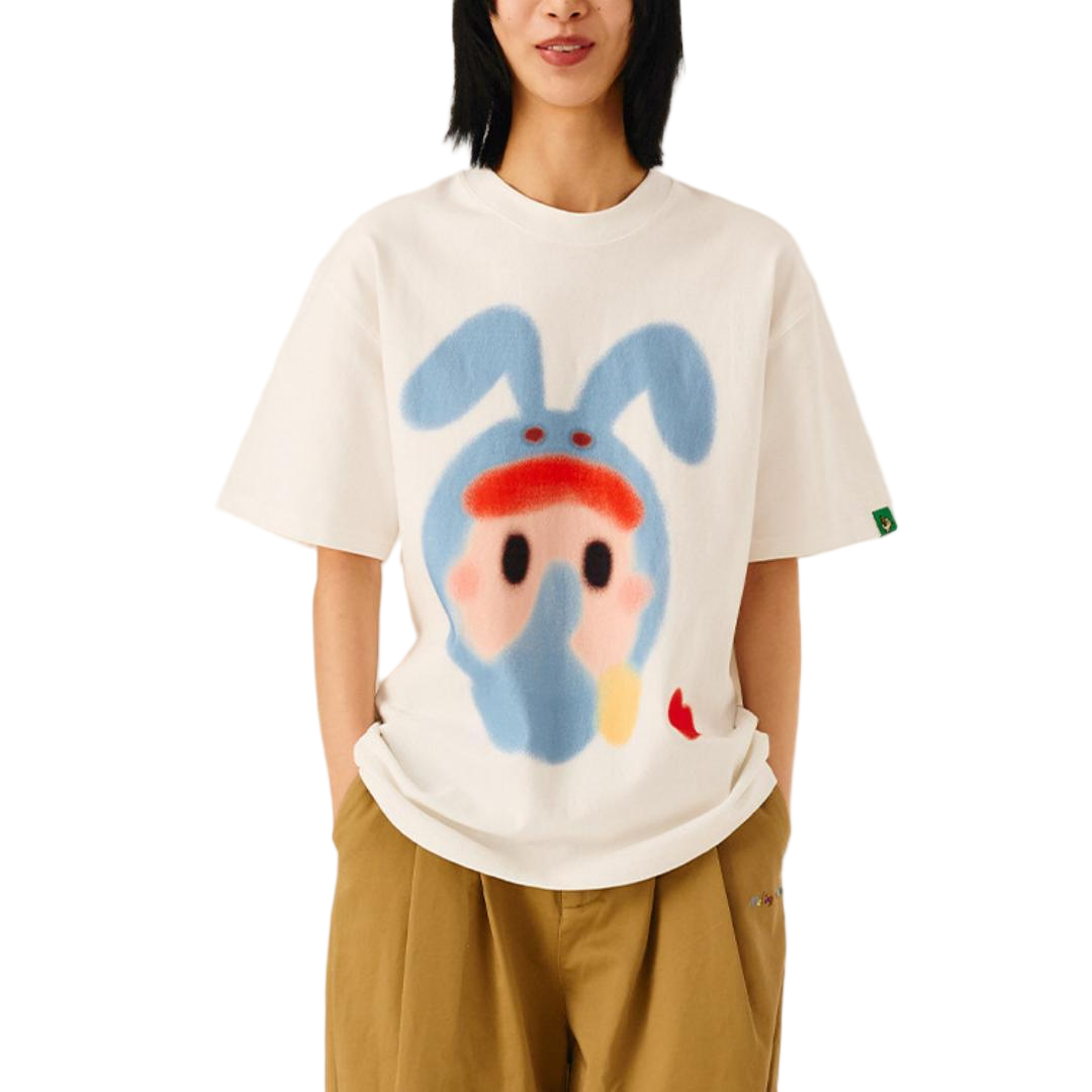 Oversized Cotton Crew Neck Tee - view 1