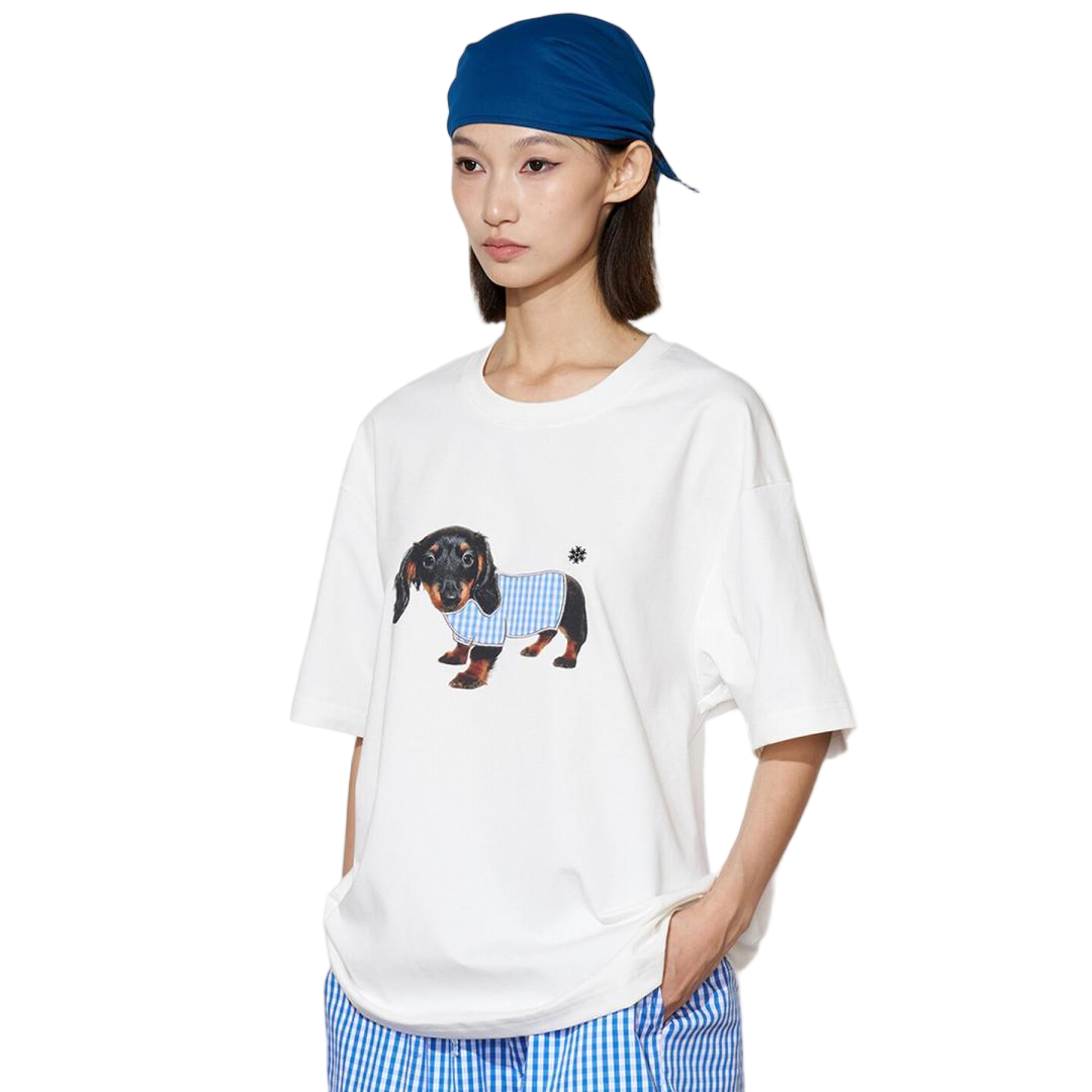 Dachshund Patchwork Quick-Dry Graphic Tee - view 1