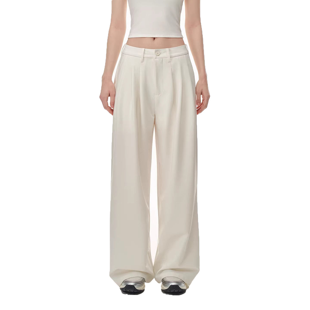 Tailored Pleated Wide-Leg Trousers - view 4