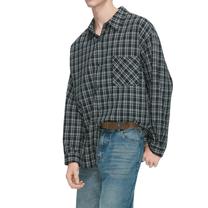 Red Flannel Long Sleeve Button Down Shirt - view 2
