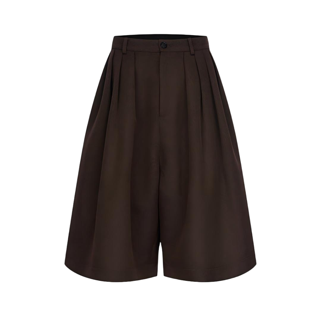 Voluminous Wide Leg Culotte Shorts - view 3
