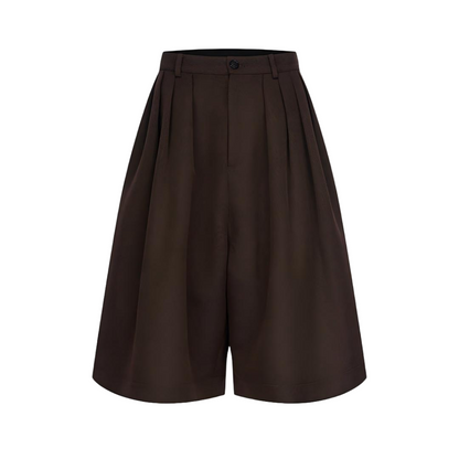 Voluminous Wide Leg Culotte Shorts - view 3