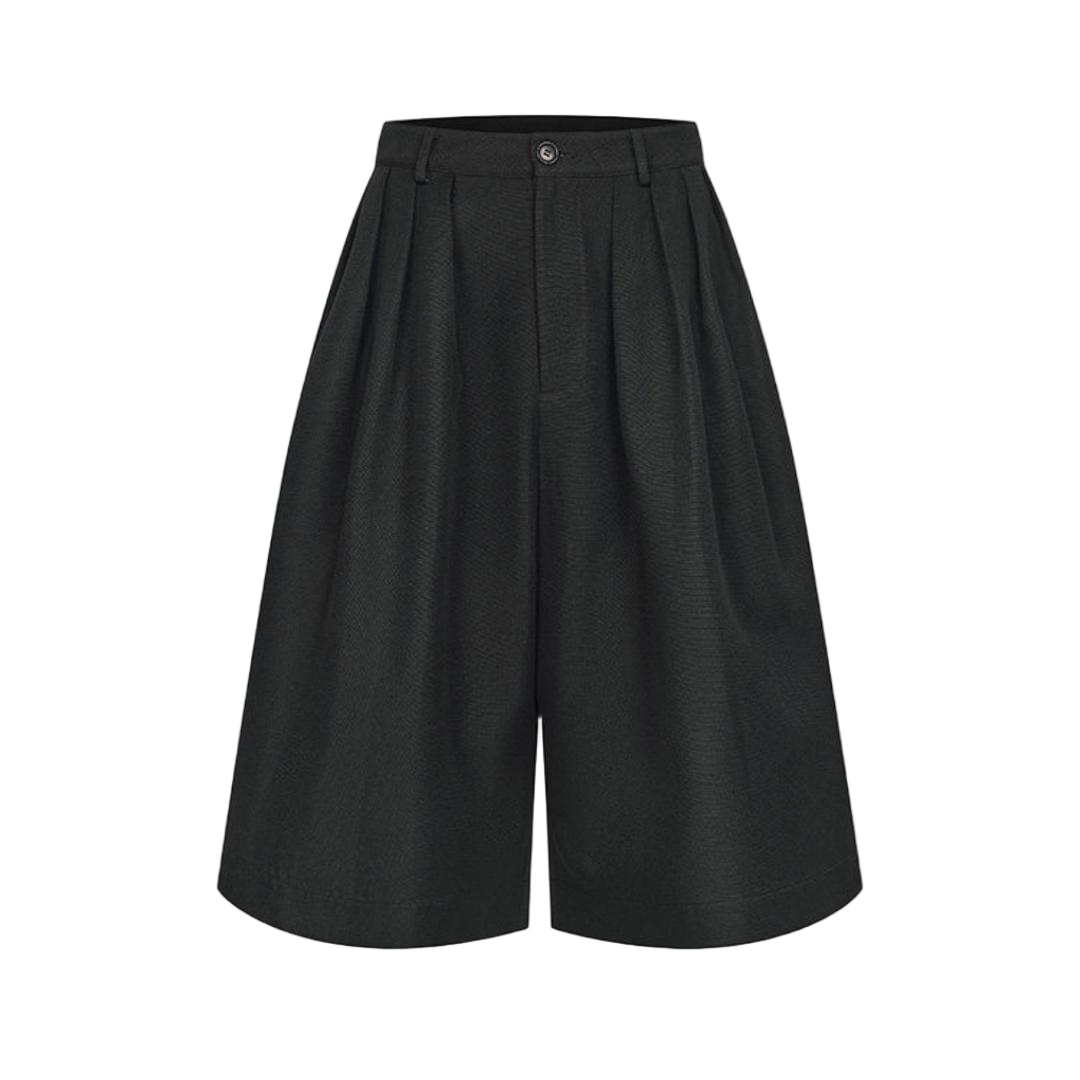 Voluminous Wide Leg Culotte Shorts - view 4