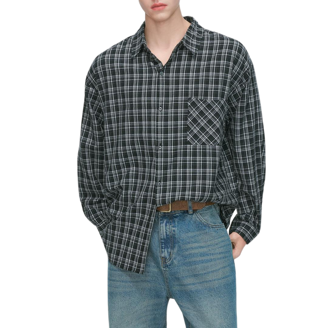 Red Flannel Long Sleeve Button Down Shirt - view 4