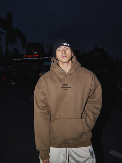 Printed Fleece Hooded Sweatshirt