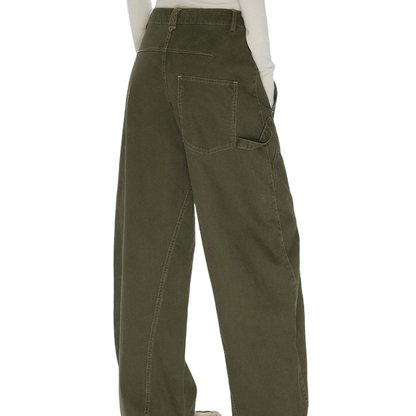 Asymmetrical Pocket Tapered Cargo Pants - view 4