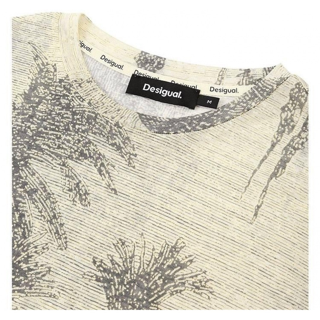 Loose Fit Stretch Rainforest Print T-Shirt