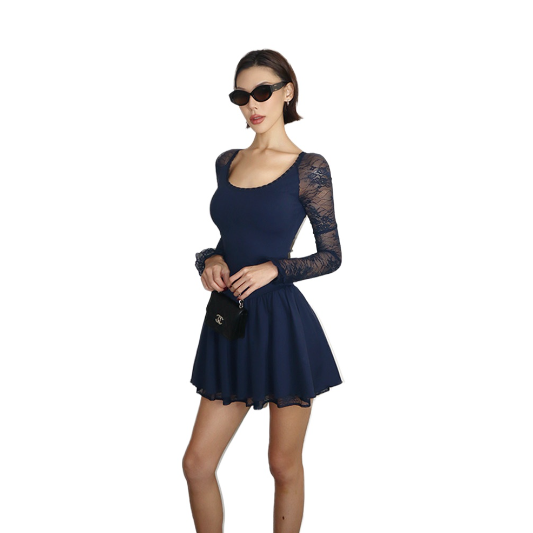 Lace Waistband Dress