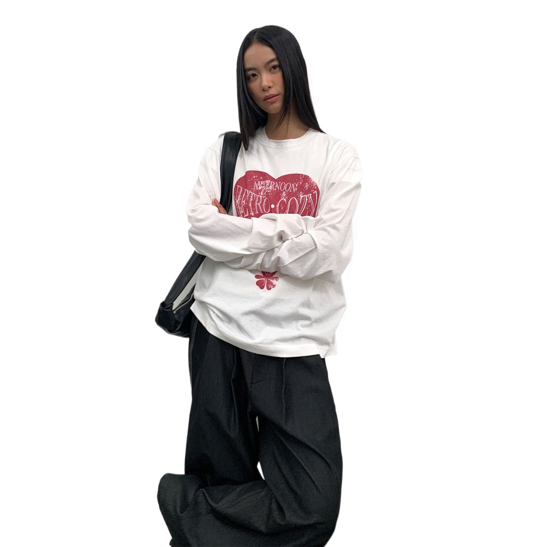 Printed Couple Matching Long Sleeve T-Shirt