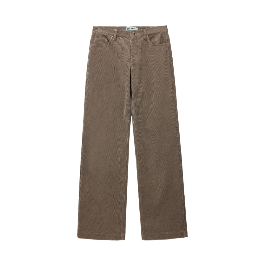 Straight Leg Corduroy Trousers