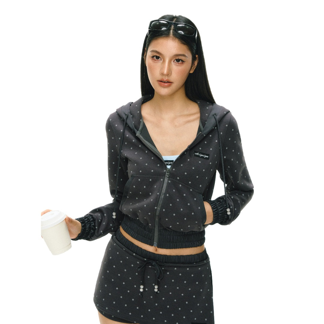 Polka Dot Hoodie Set