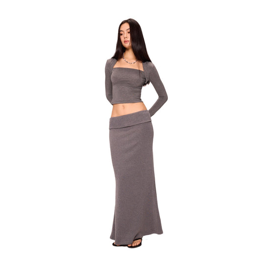 Square Neck Knit Base Layer Top