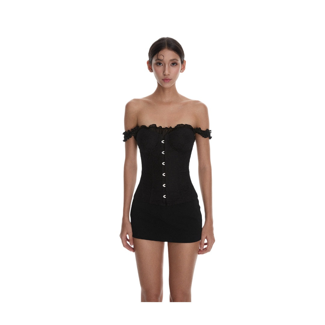 Corset Top with Tiered Dress