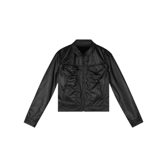 Reversible Waxed Vegan Leather Corduroy Jacket
