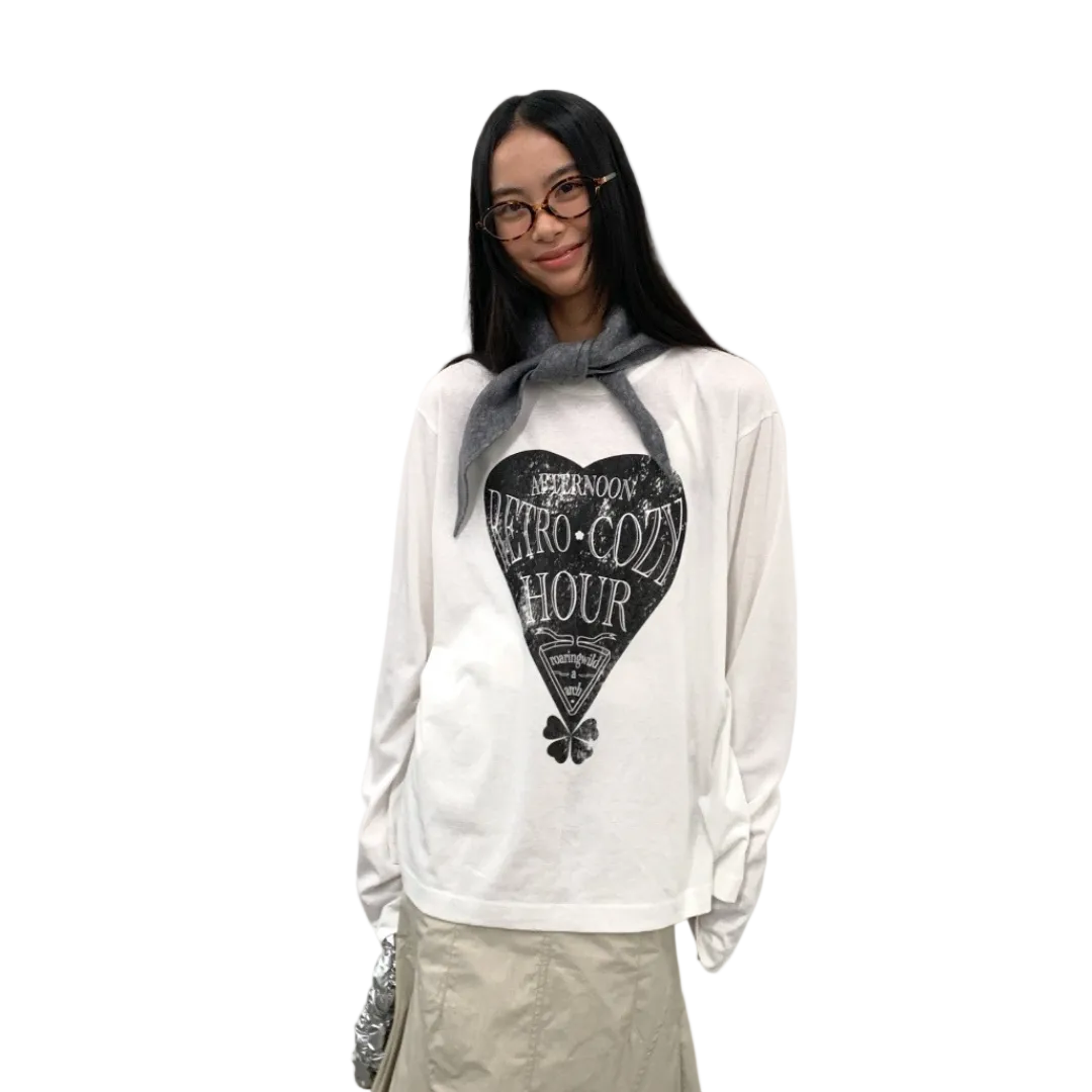 Printed Couple Matching Long Sleeve T-Shirt